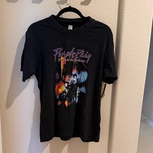 Purple Rain Graphic T-Shirt - Black